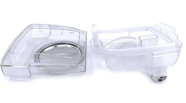 CSpring Mk2 Automatic CPAP Water Chamber System on white background, showcasing its sleek and user-friendly design