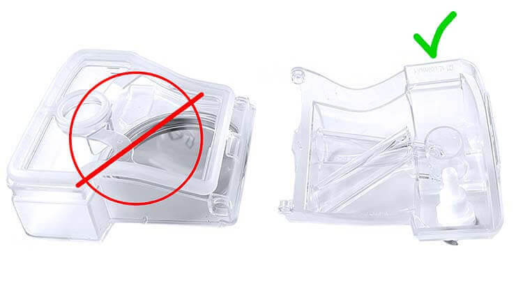 CSpring Mk2 Automatic CPAP Water Chamber System on white background, showcasing its sleek and user-friendly design