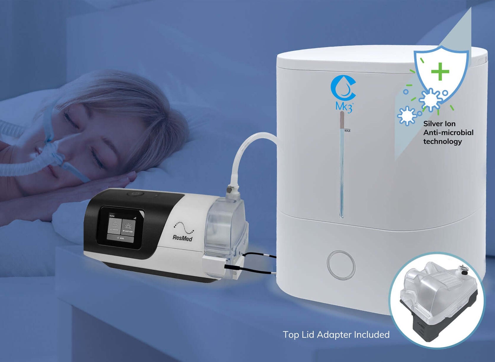 Automatic Refile System Automatic CPAP water chamber refilling system. | Cspring™