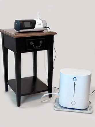 CSpring MK2 on floor and CPAP on table